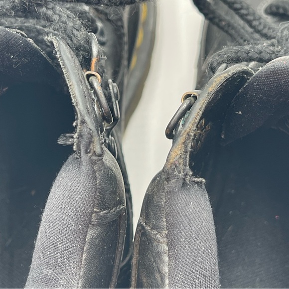 Dr. Martens 8699 Shoes Size 5 Black Leather Round Toe Lace Up Bex Sole Boots - Picture 12 of 16